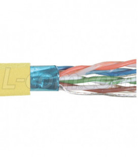 Category 6 F/UTP PVC 26 AWG 4-Pair Stranded Conductor Yellow, 1KFT
