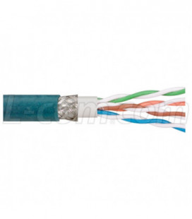 Category 5E S/UTP Hi Flex PUR 26 AWG 4-Pair Stranded Conductor Teal, 1KFT