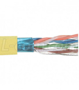 Category 6A F/UTP PVC 26 AWG 4-Pair Stranded Conductor Yellow, 1KFT