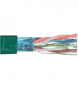 Category 6A F/UTP PVC 26 AWG 4-Pair Stranded Conductor Green, 1KFT