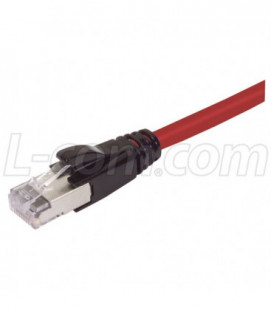 Premium Cat6a Cable, RJ45 / RJ45, Red 100.0 ft