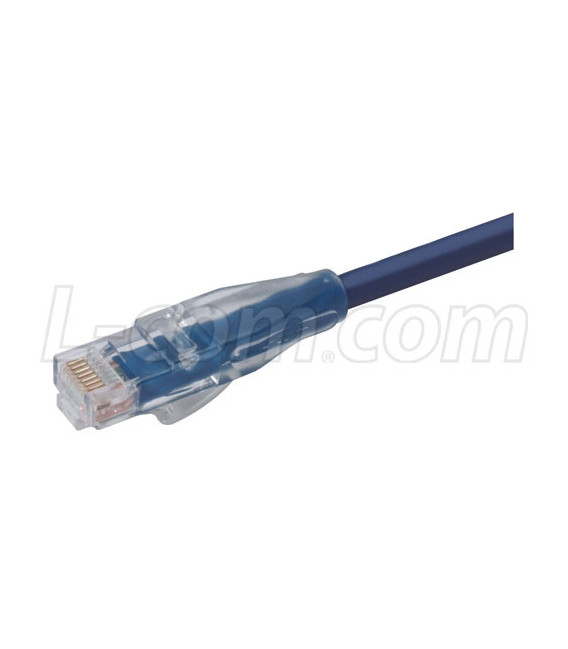 Premium Cat 6 Cable, RJ45 / RJ45, Blue 1.0 ft