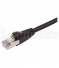 Premium Cat6a Cable, RJ45 / RJ45, Black 15.0 ft