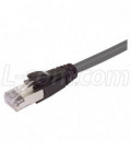 Premium Cat6a Cable, RJ45 / RJ45, Gray 30.0 ft