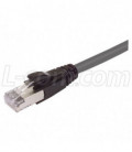 Premium Cat6a Cable, RJ45 / RJ45, Gray 2.0 ft