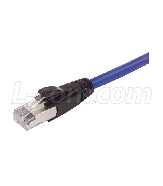 Premium Cat6a Cable, RJ45 / RJ45, Blue 50.0 ft