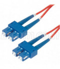 9/125, Single Mode Fiber Cable, Dual SC / Dual SC, Red 5.0m