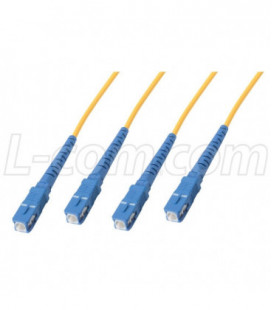 9/125, Singlemode Low Smoke Zero Halogen Fiber Cable Dual SC / Dual SC, 4.0m