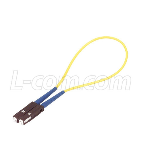 Fiber Loopback with MU Connectors, 9/125