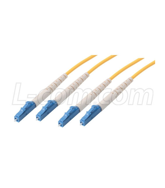 9/125, Singlemode Low Smoke Zero Halogen Fiber Cable Dual LC / Dual LC, 1.0m