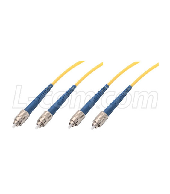 9/125, Singlemode Low Smoke Zero Halogen Fiber Cable Dual FC / Dual FC, 4.0m