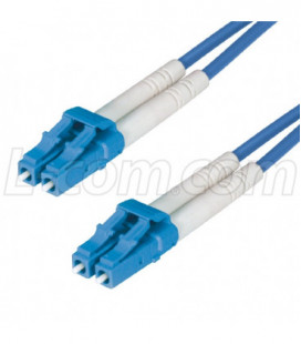 9/125, Single Mode Fiber Cable, Dual LC / Dual LC, Blue 10.0m