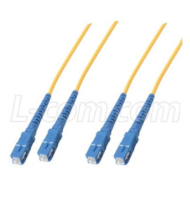 9/125, Single mode Duplex Bend Insensitive Fiber Cable, SC / SC, 1.0m