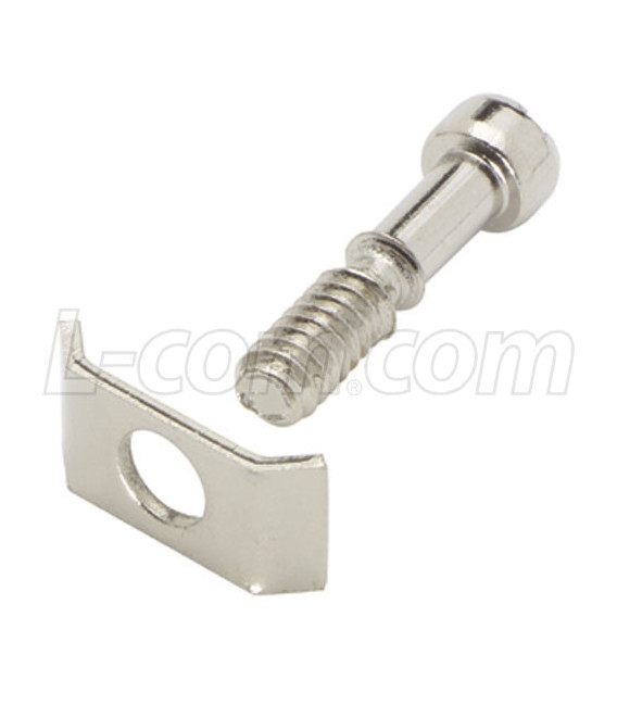 D-Sub Hardware Screws and Guards, Nickel Plate, Pkg/50