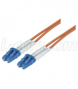 9/125, Single Mode Fiber Cable, Dual LC / Dual LC, Orange 15.0m