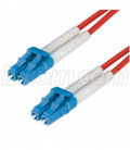 9/125, Single Mode Fiber Cable, Dual LC / Dual LC, Red 3.0m