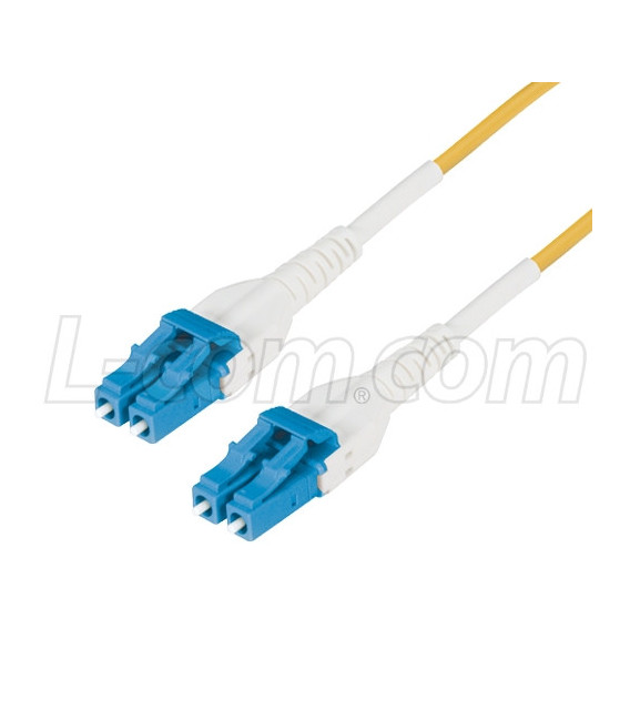 9/125, Single mode Uniboot Fiber Cable, Dual LC / Dual LC, 10.0m