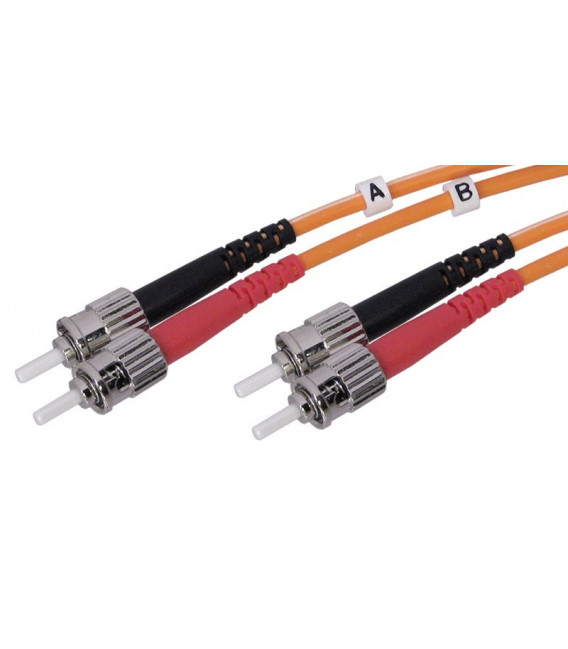 Cable F.O. 2Mts - ST/ST -62.5/125-MM-2.8mm-LSZH- GRIS