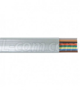 8 Conductor Flat Modular Cord (PVC), 100 ft Coil