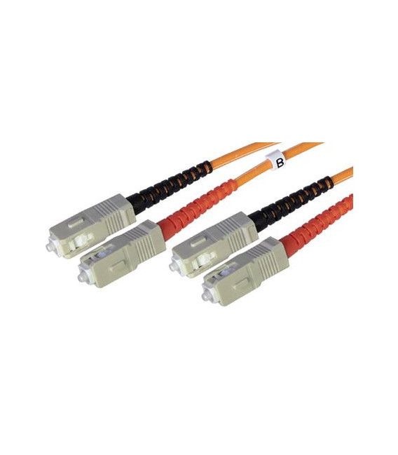 Cable F.O. 2Mts - SC/SC -62.5/125-MM-OD2.8mm-LSZH- NARANJA