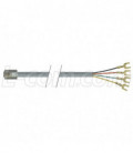 Flat Modular Cable, RJ11 (6x4) / Spade Lug, 25.0 ft