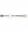 Flat Modular Cable, RJ11 (6x4) / Tinned End, 10.0 ft