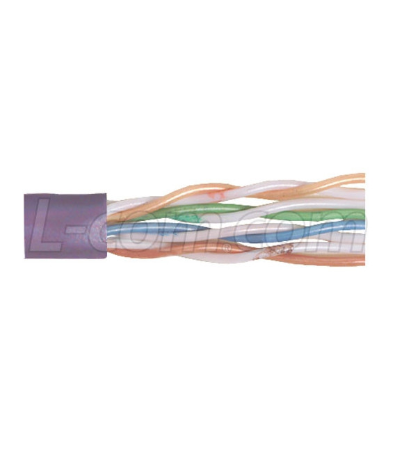 Category 6 UTP 24 AWG 4-Pair Stranded Conductor Violet, 1KFT