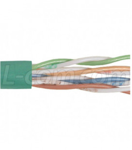 Category 6 UTP 24 AWG 4-Pair Stranded Conductor Green, 1KFT
