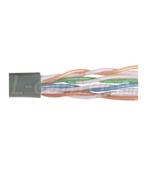 Category 6 UTP 24 AWG 4-Pair Stranded Conductor Gray, 1KFT