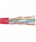 Category 6 UTP 24 AWG 4-Pair Stranded Conductor Red, 1KFT