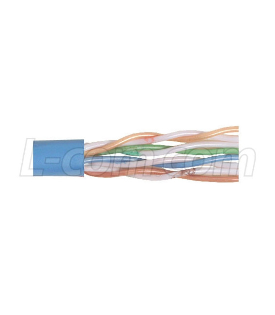 Category 5E UTP 24 AWG 4-Pair Stranded Conductor Blue, 1KFT