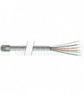 Flat Modular Cable, RJ12 (6x6) / Tinned End, 1.0 ft