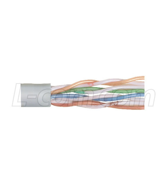 Category 5E UTP 24 AWG 4-Pair Stranded Conductor Gray, 1KFT