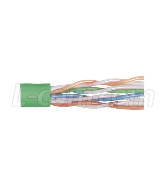 Category 5E UTP 24 AWG 4-Pair Stranded Conductor Green, 1KFT
