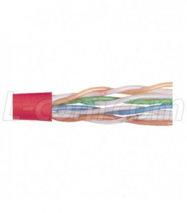 Category 5E UTP 24-AWG 4-Pair Stranded Conductor Red, 1KFT