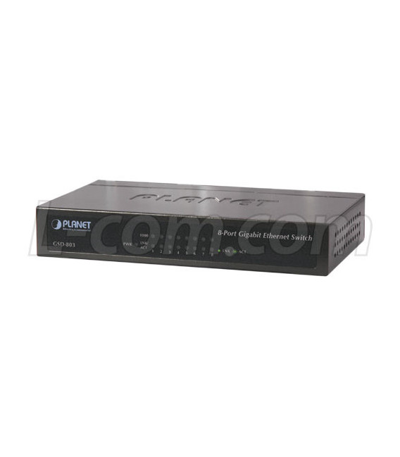 Planet 8 port 10/100/1000 Gigabit Ethernet Switch