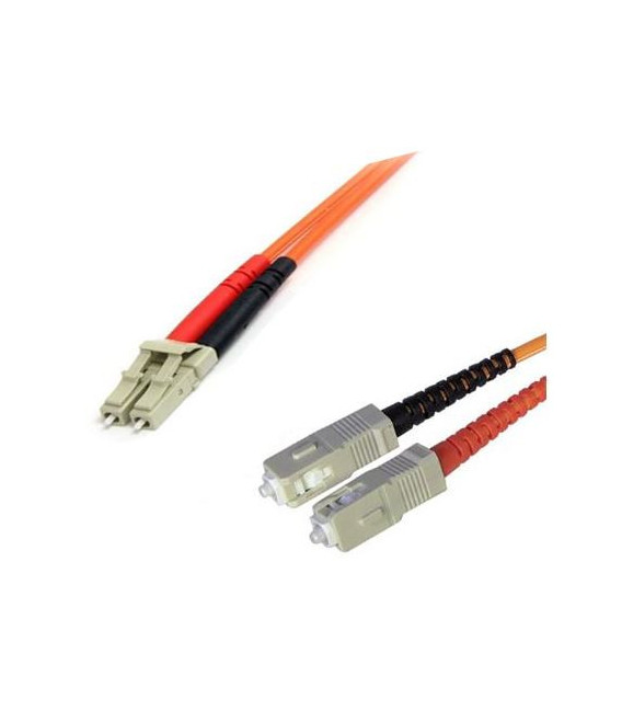 Cable F.O. 2Mts - LC/SC -62.5/125-MM-OD2.8mm-LSZH- NARANJA