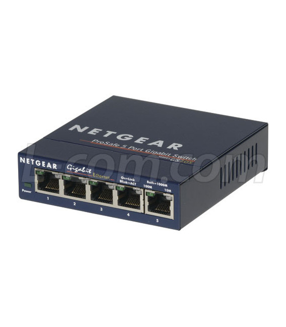 NETGEAR 10/100/1000Mbps 5 Port RJ45 Switch