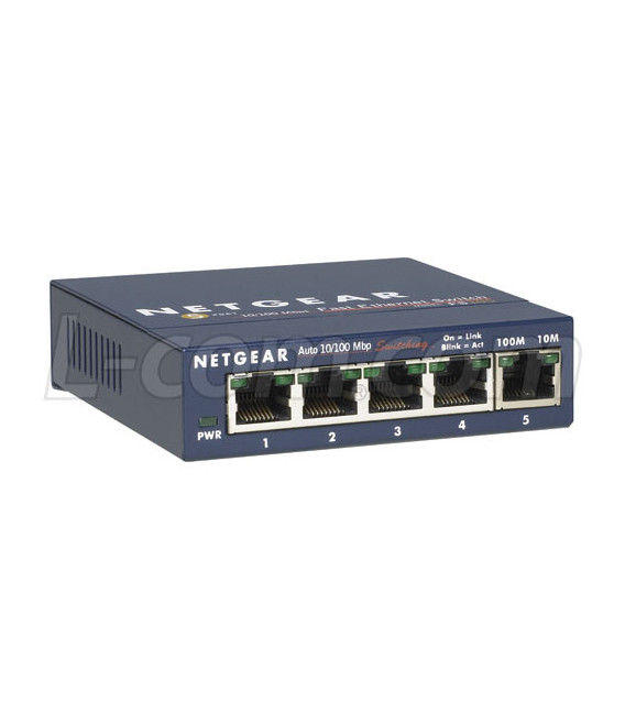 NETGEAR 10/100Mbps 5 Port RJ45 Switch