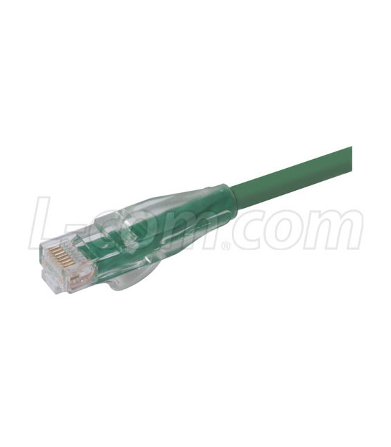 Premium Cat 6 Cable, RJ45 / RJ45, Green 10.0 ft