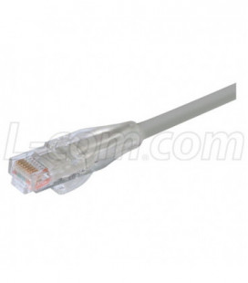 Premium Cat 6 Cable, RJ45 / RJ45, Gray 1.0 ft