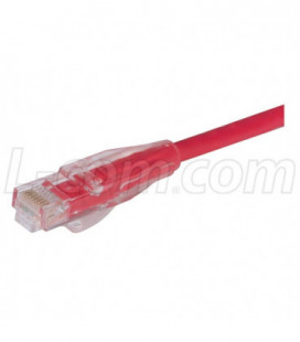 Premium Cat 6 Cable, RJ45 / RJ45, Red 1.0 ft