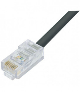 Category 6 Outdoor Patch Cable, RJ45/RJ45, Black, 25.0 ft