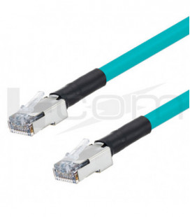 Double Shielded Category 5e Outdoor High Flex PoE Industrial Ethernet Cable, RJ45, TEL, 1.0ft
