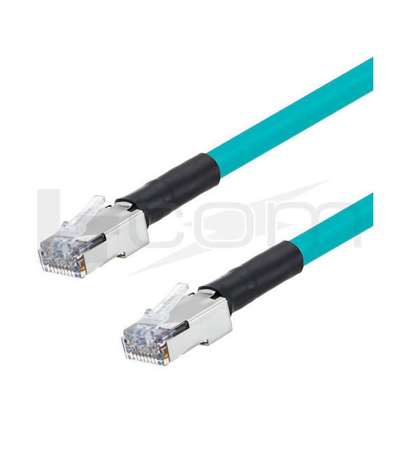 Double Shielded Category 5e Outdoor High Flex PoE Industrial Ethernet Cable, RJ45, TEL, 3.0ft