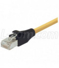 Shielded Cat 5E EIA568 Patch Cable, RJ45 / RJ45, Yellow 80.0 ft