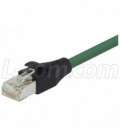 Shielded Cat 5E EIA568 Patch Cable, RJ45 / RJ45, Green 40.0 ft