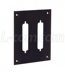 Universal Steel Sub-Panel with Two DB25/HD44 holes