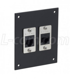 Universal Sub-Panel, 2 Category 6A Couplers, RJ45, Unshielded