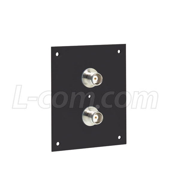 Universal Sub-Panel, 2 TNC Feed-Thru Adapters, Grounded